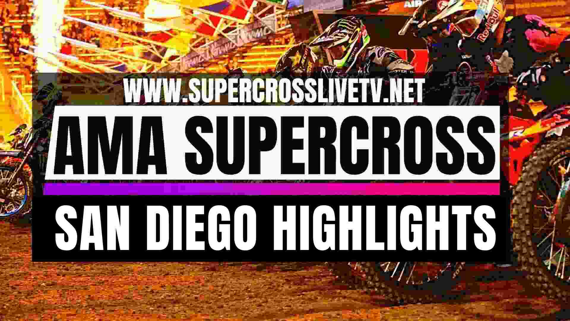 San Diego Supercross 2024 Round 3 Highlights 250SX